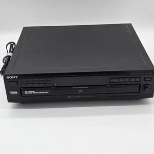 TESTED Working Sony CDP-C260Z 5-Disc Carousel CD Player w/ Cables NO Remote - Picture 1 of 21