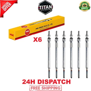LAND RANGE ROVER 2.7L DICOVERY 276DT NGK GLOW POWER PLUGS X6 NGK7794 NEW! - Picture 1 of 7