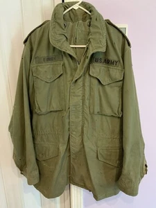 Vtg M65 Field Jacket US Army M Vietnam Active Combat Burns Distressed - Bild 1 von 11