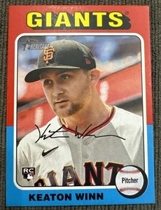 2024 Topps Heritage High Number Keaton Winn Rookie Mini #695 Giants - Picture 1 of 2