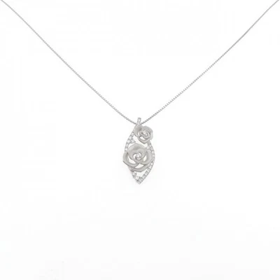 Authentic PT900 PT850 Rose Diamond Necklace 0.22CT  #270-004-101-3295 - Изображение 1 из 4