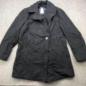 US Navy Jacke Peacoat Herren 44XL Wolle Zweireiher Made USA DSCP Navy Mantel - Bild 1 von 10