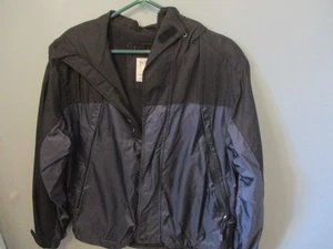 OLD NAVY MEN'S HOODED JACKET, BLACK/GRAY SIZE S - Picture 1 of 4