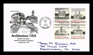 US COVER ARCHITECTURE FDC SETENANT AMERICAN INSTITUTE OF ARCHITECTS CONVENTION - Picture 1 of 2