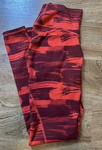 Alphalete Athletic Performance Leggings Full Length Reds Large - Picture 1 of 7