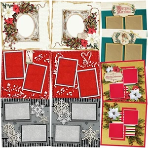 HAPPIEST OF HOLIDAYS - Scrapbook Layout Set - Picture 1 of 6