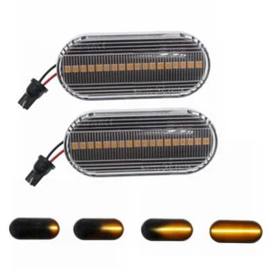 2pcs Dynamic Flowing LED Side Marker signal Light For VW Bora Golf4 Passat Polo - Picture 1 of 12