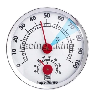 57MM Alloy Shell Dual-use Hygrometer & Thermometer Cigar Humidor Replacement NEW - Picture 1 of 6
