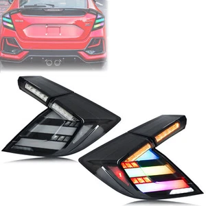 LED RGB Tail Lights for Honda Civic 2016-2021 Hatchback Type-R Rear Lamps - Picture 1 of 6