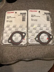 2 Fel-Pro 35595 Coolant Thermostat Housing Gasket Fits Various GM Models 1992-96 - Picture 1 of 3