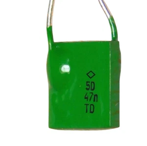 Ceramic capacitor 47nF 5D military CCCP - soviet - NOS - Zdjęcie 1 z 10