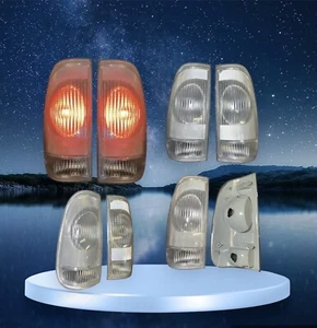 All Clear 1997-2003 Ford F150 1999-2007 F250 F350 Superduty Tail Lights Pair New - Picture 1 of 9