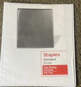 Carpeta de vista de 3 anillos estándar de 1/2" grapas blanca (26426-CC) 82618 - Imagen 1 de 4