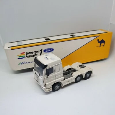 Old Cars 1/43 Scania Truck Transporter Benetton Formula 1 - Immagine 1 di 4