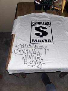 OhGeesy Shoreline Mafia Signed XL T-Shirt - Picture 1 of 3