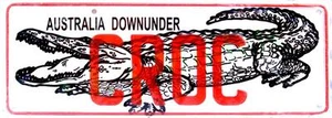 Australia Downunder 'CROC' Novelty Number Plate - Bild 1 von 1