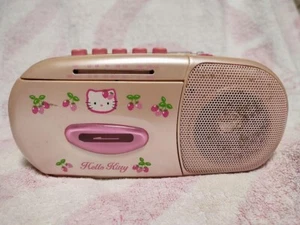 Hello Kitty Radio Cassette Player Pink AM/FM Vintage Limited Edition Working - Picture 1 of 10
