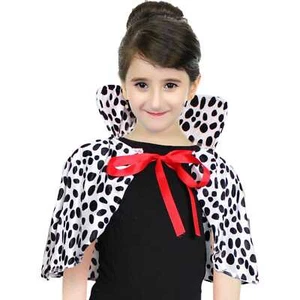 Dalmatian Black and White Spotted Capelet Childs Costume Party Book Week - Picture 1 of 1
