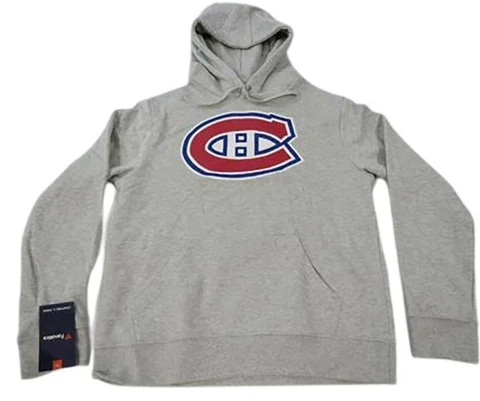 New Montreal Canadiens Mens Sizes M-L Gray Hoodie Cover