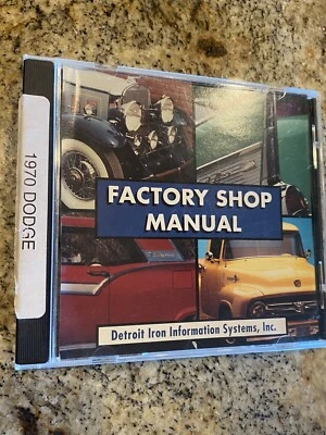 1970 Dodge Charger Coronet Shop Service Repair Manual CD Engine Drivetrain OEM - Image 1 of 2