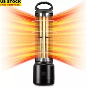 800W Portable Infrared Heater Indoor Outdoor Carbon Heating Safety Protection US - Picture 1 of 8