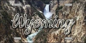 Custom Novelty License Plate Car Tag With Wyoming View - Picture 1 of 1