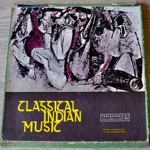 PARLOPHONE ODEON PMAE 501-3 CLASSICAL INDIAN MUSIC 3-LP SET (1962) VG+ INDIA - Picture 1 of 18