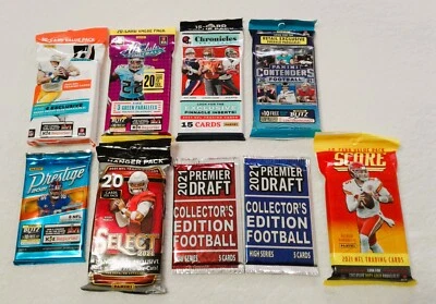2021 Football 9 Pack Lot Donruss Panini Absolute Prestige Select Score Value - Image 1 of 4