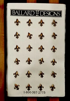 Ballard Design Metal Push Pins “Fleur de Lis” - 24 Count - New! - Image 1 of 4