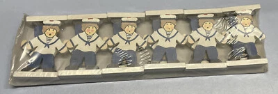 Deko Seemann aus Holz - 12 x - Maritime Dekoration - H ca. 8 cm - Neu & OVP - Bild 1 von 2