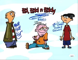 Tony Sampson Sam Vincent Matt Hill Signed 11x14 Ed Edd n Eddy Autograph JSA COA - Picture 1 of 3