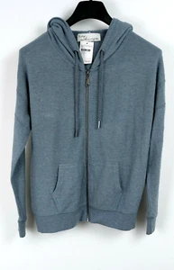 VINTAGE HAVANA Full Zip Blue Hoodie MEDIUM NWT - Picture 1 of 2
