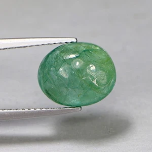 4.17 Cts BEST FOR RING Grandidierite Oval Cabochon Bluish Green Loose Gemstone - Picture 1 of 6