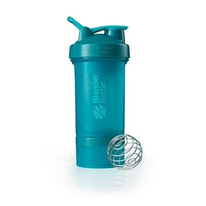 Blender Bottle ProStak 22 oz Teal Shaker Cup with pill Tray - Picture 1 of 2