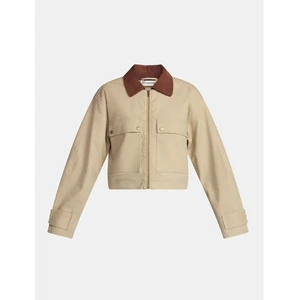 No Boundaries Barn Jacket Women's Corduroy Collar Full Zip Pockets Chore Trucker - Picture 1 of 4