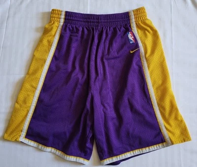 Pantalones Cortos Deportivos De Colección Nike Los Angeles Lakers Equipo NBA Para Hombre M Púrpura Dorado  Foto 1 de 4