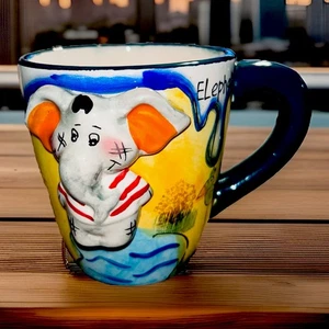 The Da Vinci Collection Ceramic Sweet 3D Elephant Bird Expresso Mug Cup - Picture 1 of 12