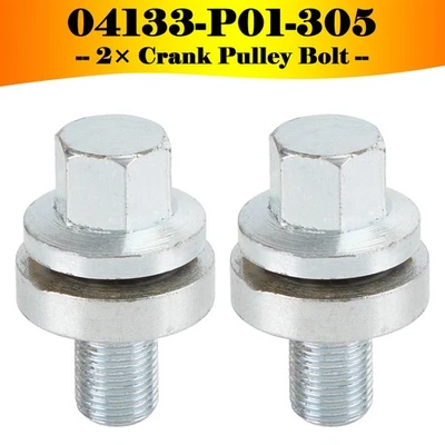 2× Crank Pulley Bolt D16Z6 D16 D15 D16Y8 D Series for Honda Civic 04133-P01-305 Foto 1 de 4