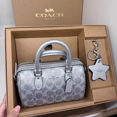 Coach Boxed Mini Rowan Crossbody Bag And Mirror Bag Charm Set CX186 - Image 1 of 4