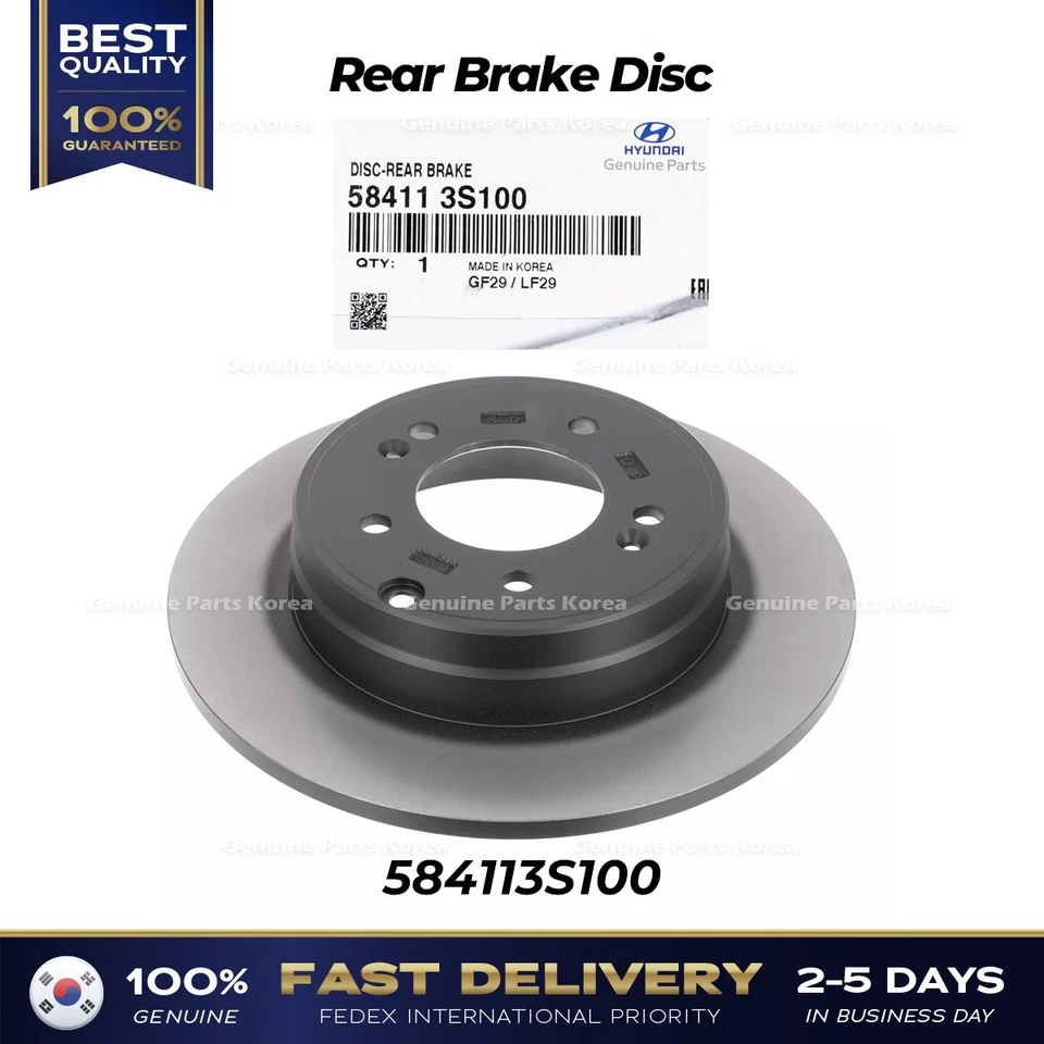 ⭐Genuine⭐ Rear Brake Disc 584113S100 for Hyundai Azera - Изображение 1 из 4