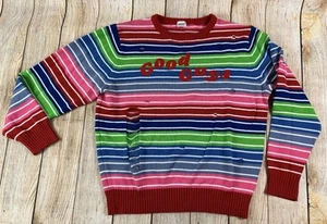 Chucky Spirit Halloween Rainbow Stripe Distressed Good Guys Sweater Size XL - Picture 1 of 6
