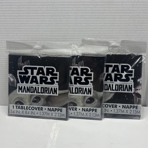 3 Star Wars Il Mandaloriano con BABY YODA Copritavolo Plastica 54 pollici x 84 pollici - Foto 1 di 6
