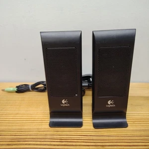 Logitech S-100 Black L & R Speakers - Picture 1 of 7