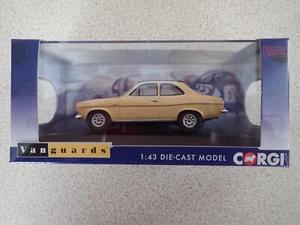 Corgi Vanguards 1:43 VA09525 Ford Escort Mk1 1300E Sahara Beige Ltd Edn Neu in OVP - Bild 1 von 21