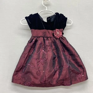 La Princess Baby Christmas Dress 12m - Picture 1 of 6
