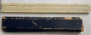 Regla de madera de 10 pulgadas con estuche de madera de colección Instruments de ingeniería - Imagen 1 de 5