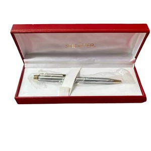 Pluma Sheaffer vintage tinta punto blanco pluma Sheaffer fina original con estuche rígido - Imagen 1 de 6