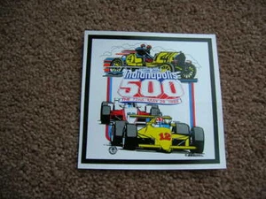 1988 Indianapolis 500 Collector Event Decal Stricker 72st Indianapolis Motor - Bild 1 von 1