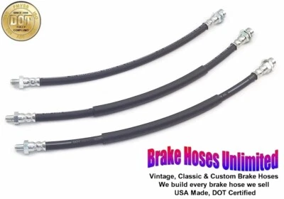 КОМПЛЕКТ ТОРМОЗНЫХ ШЛАНГОВ AMC Gremlin 1972, 8 цилиндров - передний барабан - Изображение 1 из 2