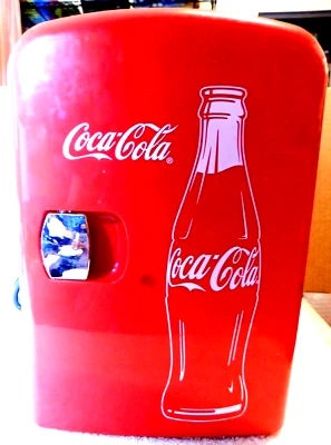 Coca-Cola~Mini Refrigerator 10.5" x 9" x 7" WORKS! - Image 1 of 4